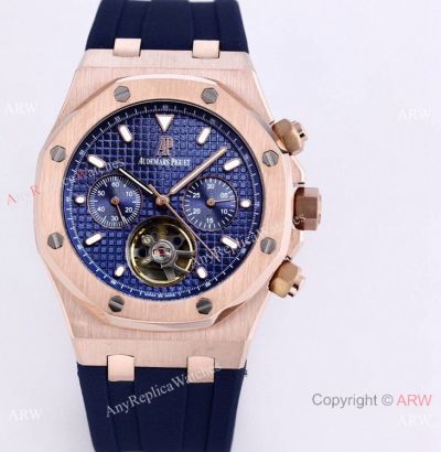 Clone Audemars Piguet Oak Offshore Blue Flying Tourbillon watch Automatic